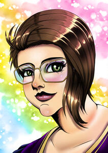 Portrait, Gradient BG, $60.